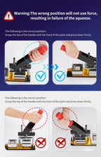 50*50mm Square Custom Photo Magnet Maker Kit - Press Push  Machine, Cutter & 100 Acrylic Pieces Set