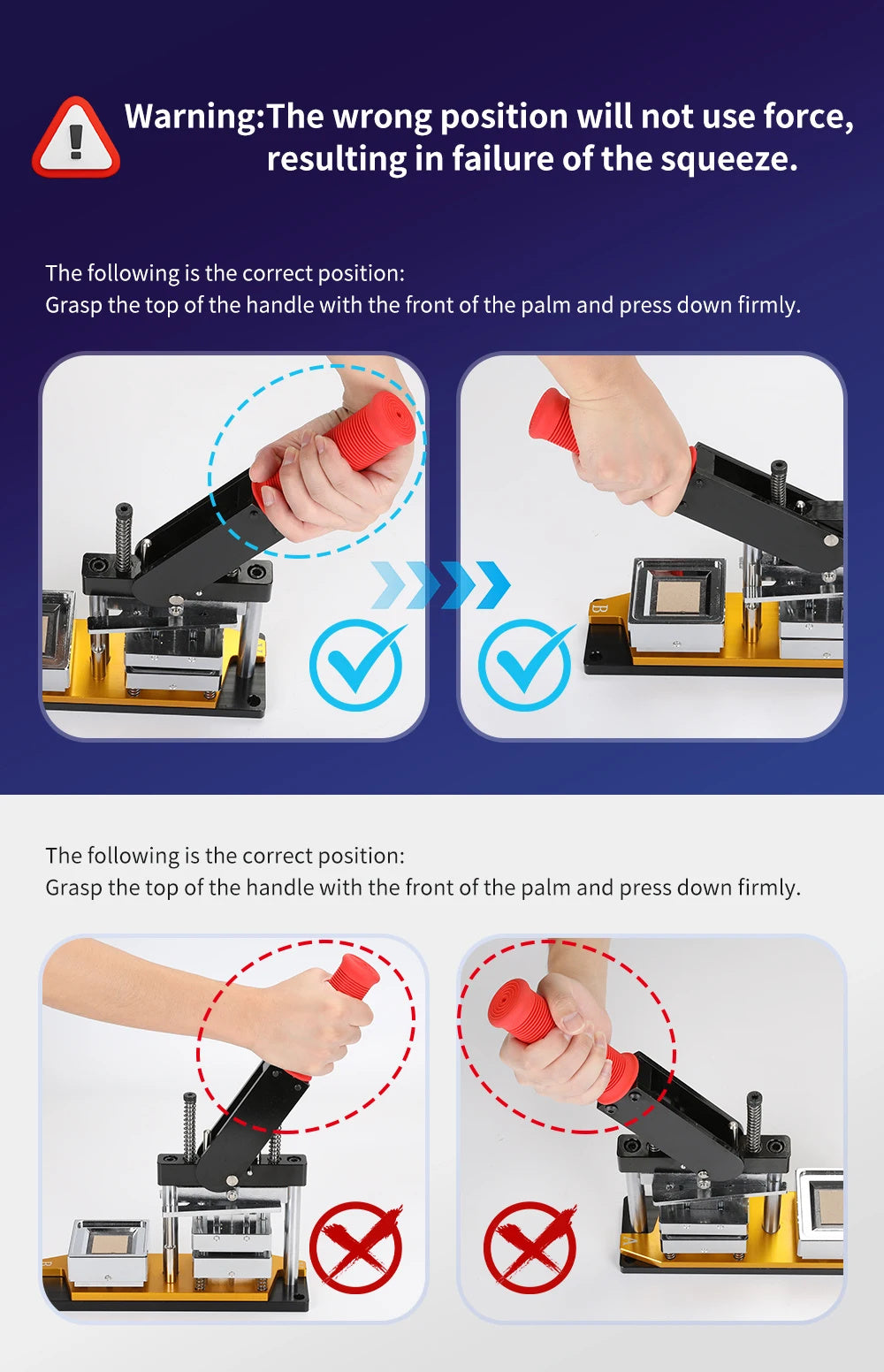 50*50mm Square Custom Photo Magnet Maker Kit - Press Push  Machine, Cutter & 100 Acrylic Pieces Set