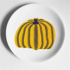 Yayoi Kasuma Yellow Pumpkin Ceramic Decorative Plate | Cultivated Charm For Your Closet & Crib | Free Global Shipping & 30 Day Returns | Women's apparel, jewellery, bags, eclectic home decor & gifting | Checkout Securely with Afterpay & PayPal.