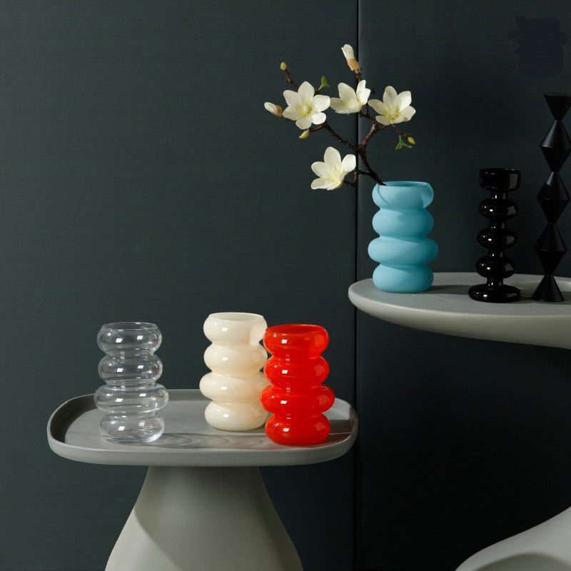 Nordic Tubular Coloured Glass Tabletop Vase Koda Store
