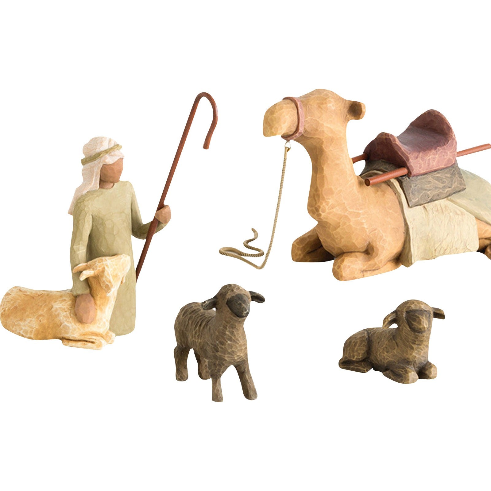 Premium Hand-Crafted Nativity Set- 20 Pieces, Manger & Stars Backdrop - Koda Fashion & Decor - Free Shipping
